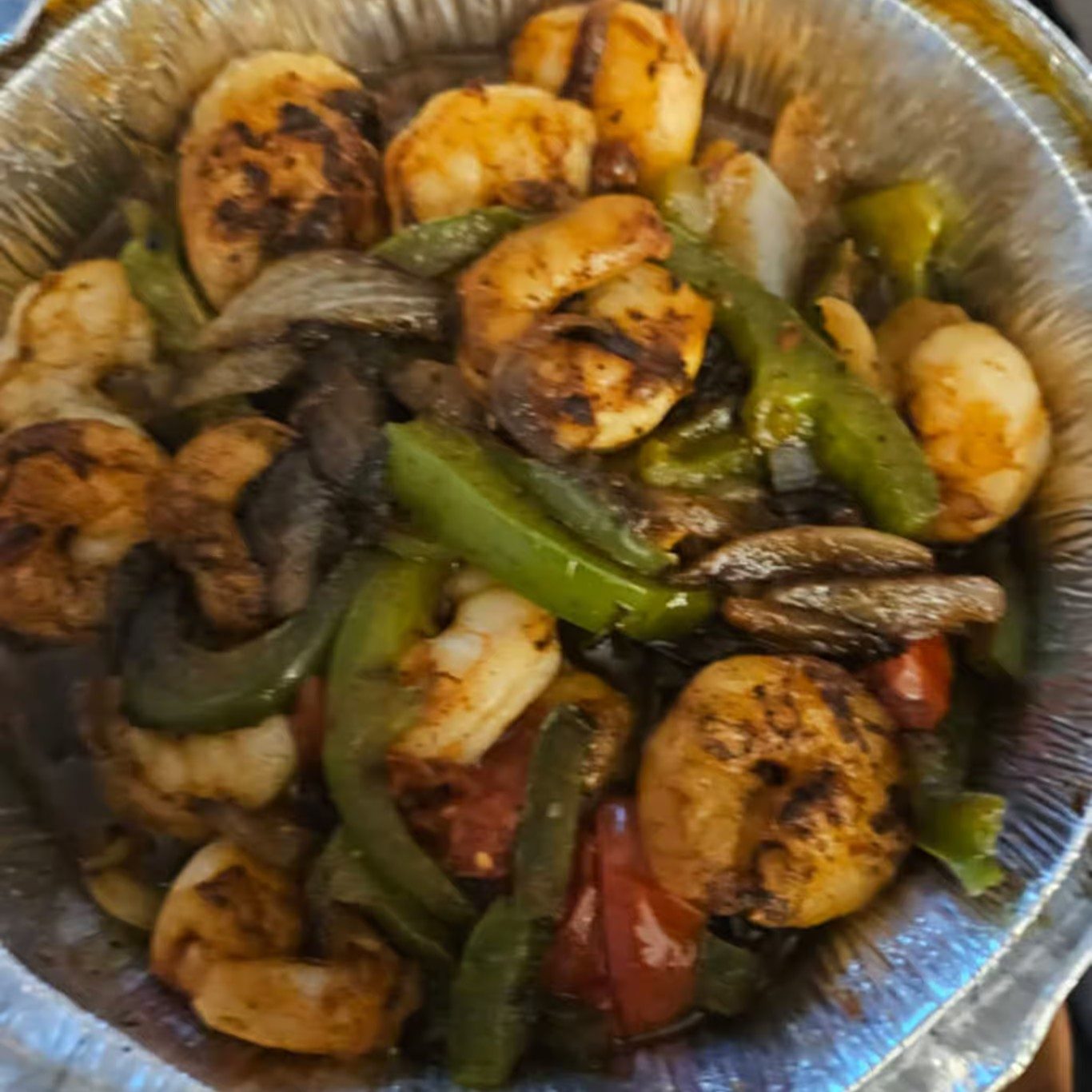 Shrimp (Camarón) Fajita.