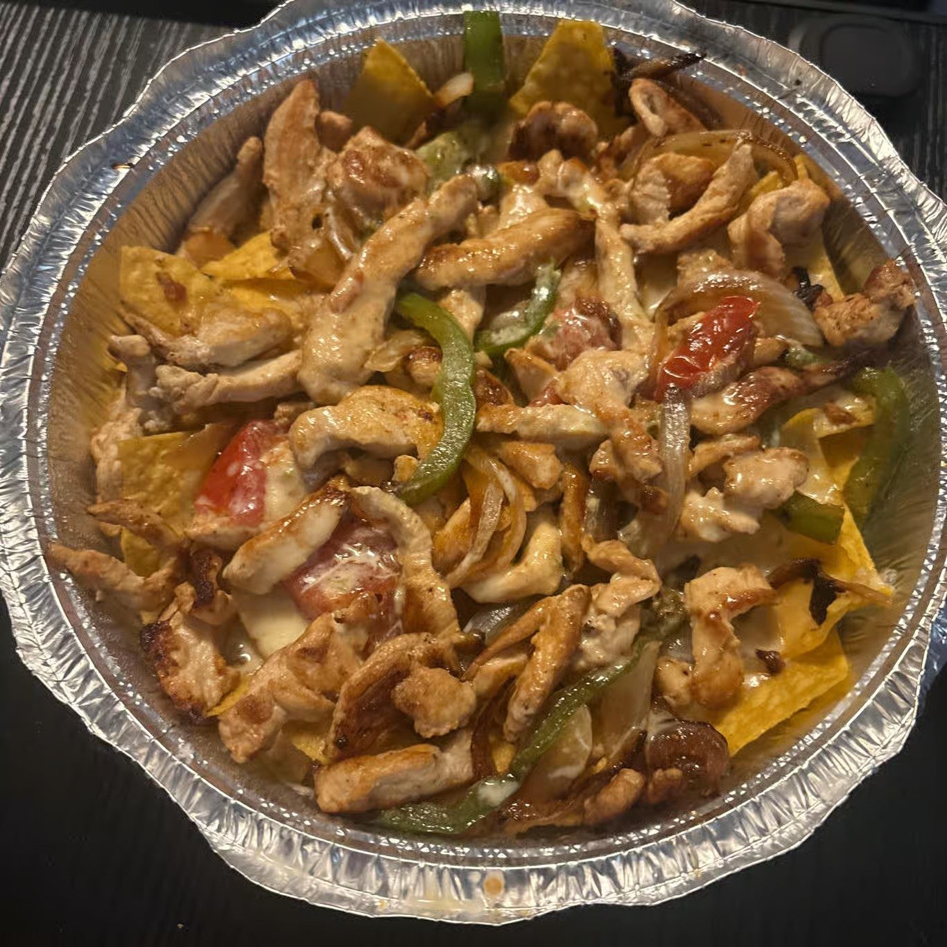 Fajita Chicken Nachos.